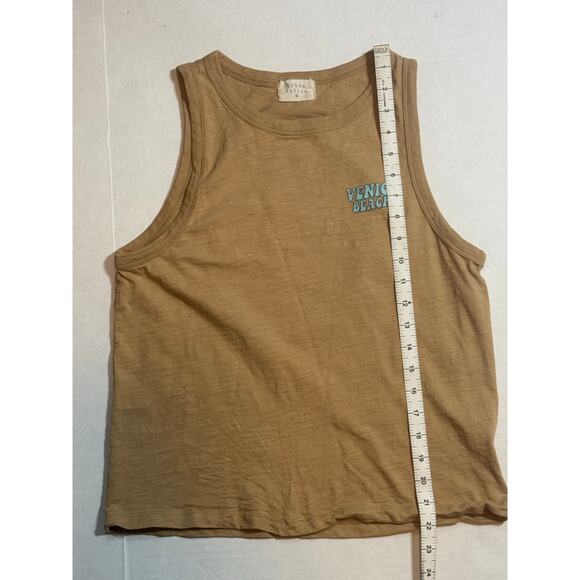 Venice Beach California Cotton Graphic Print Tank Top Womens Medium Beach Surf - Picture 7 of 7
